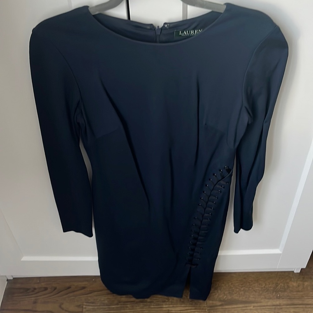 Ralph Lauren Navy blue long sleeve dress